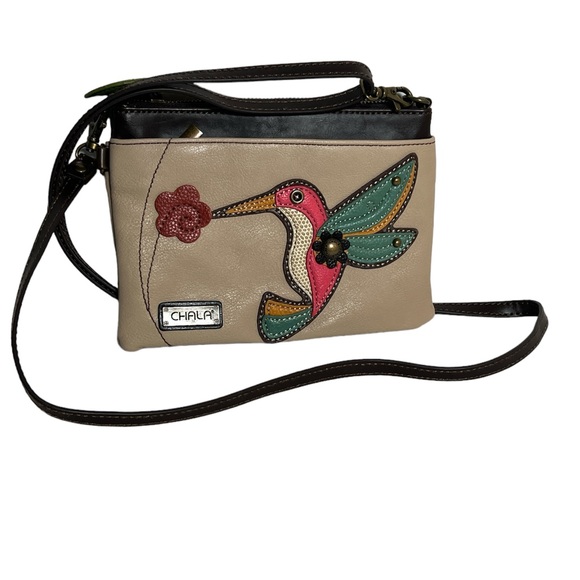 Chala Handbags - CHALA HUMMINGBIRD MINI CROSSBODY HANDBAG FAUX LEATHER